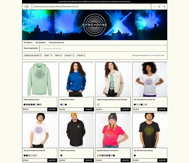 Boutique en ligne association synchrone