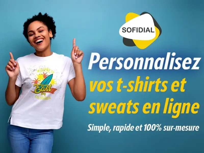 T-shirts et sweats à personnalise Sofidial