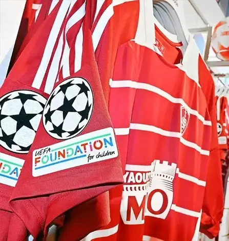 Imprerssion des maillots du Stade Brestois